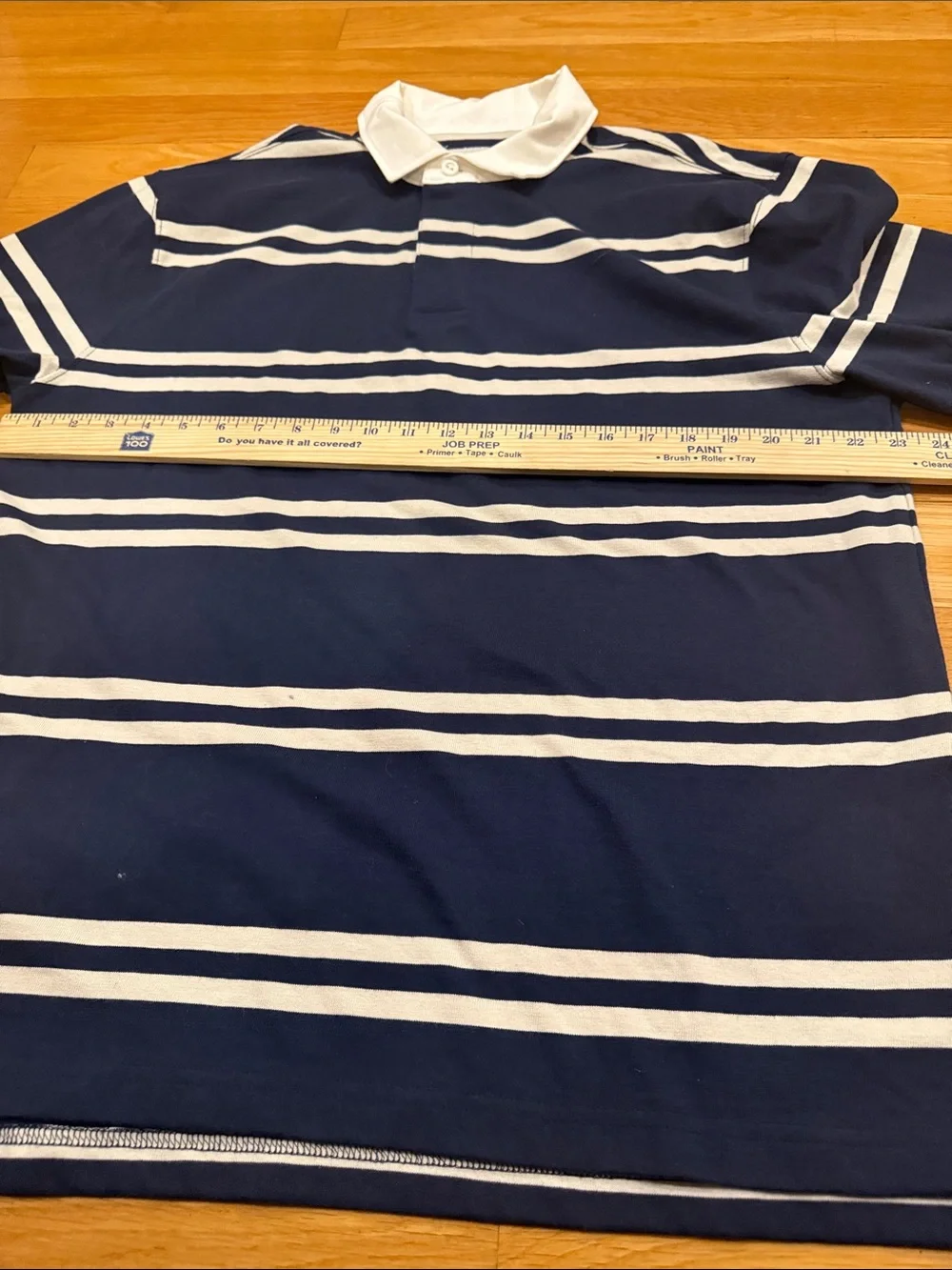 J.Crew polo rugby long sleeve shirt size large.